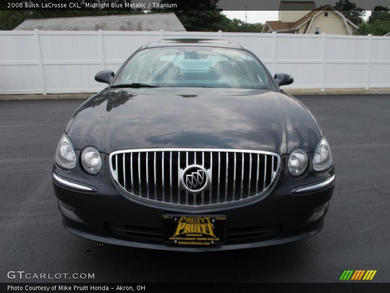 Midnight Blue Metallic / Titanium 2008 Buick LaCrosse CXL