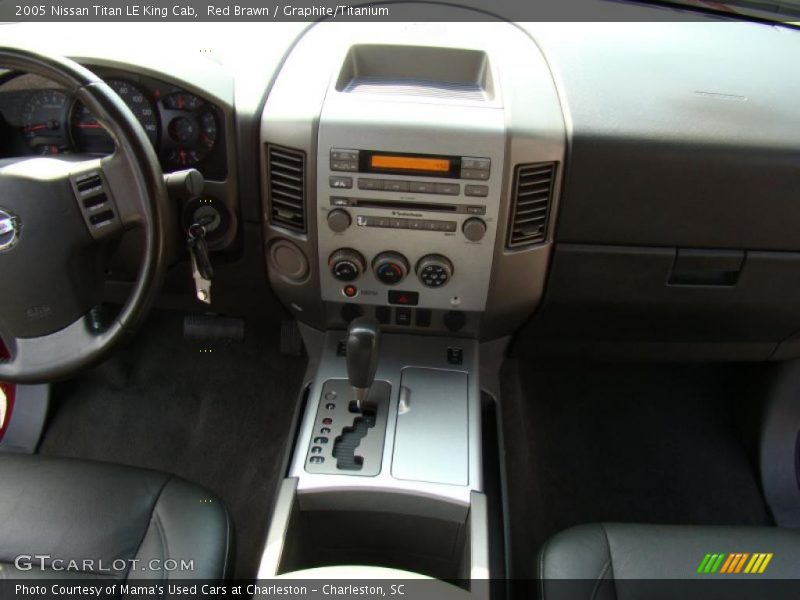 Red Brawn / Graphite/Titanium 2005 Nissan Titan LE King Cab