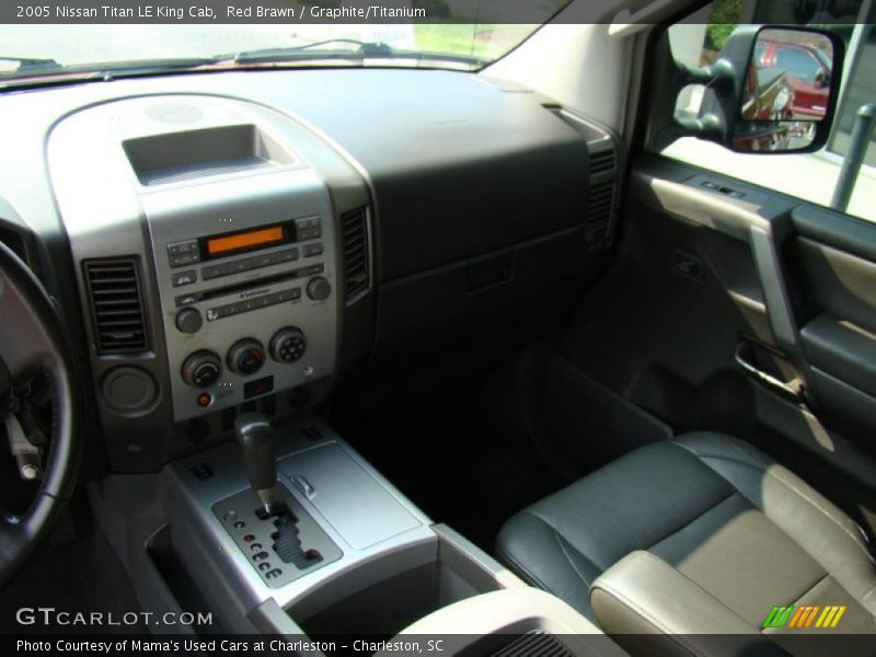 Red Brawn / Graphite/Titanium 2005 Nissan Titan LE King Cab