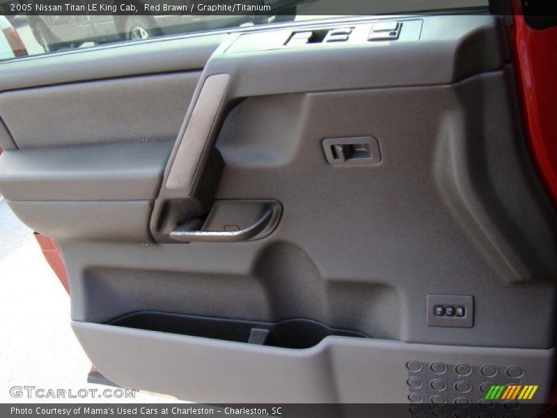 Red Brawn / Graphite/Titanium 2005 Nissan Titan LE King Cab