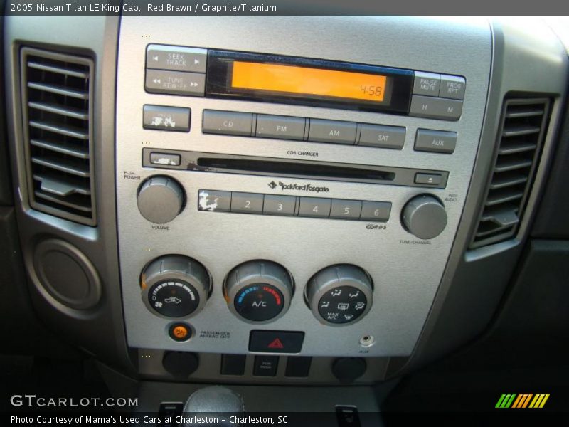 Red Brawn / Graphite/Titanium 2005 Nissan Titan LE King Cab