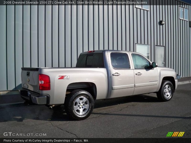 Silver Birch Metallic / Light Titanium/Ebony Accents 2008 Chevrolet Silverado 1500 Z71 Crew Cab 4x4