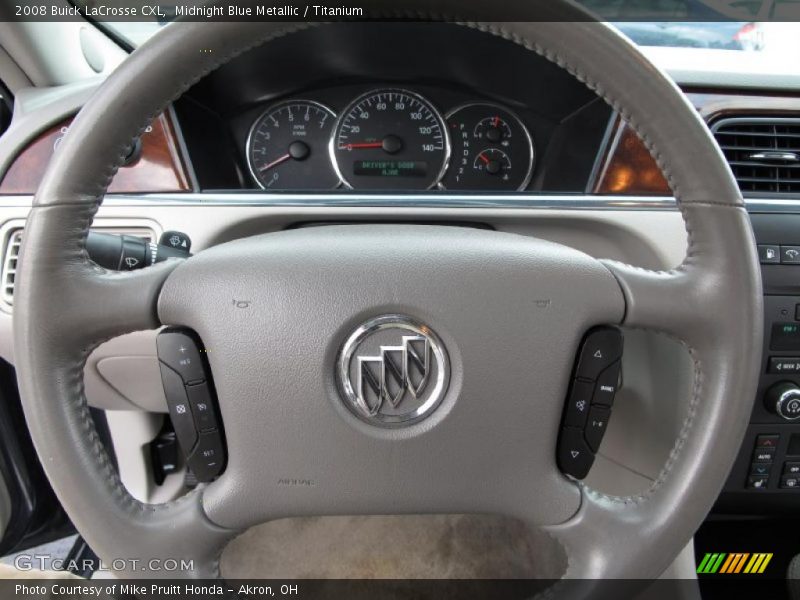 Midnight Blue Metallic / Titanium 2008 Buick LaCrosse CXL