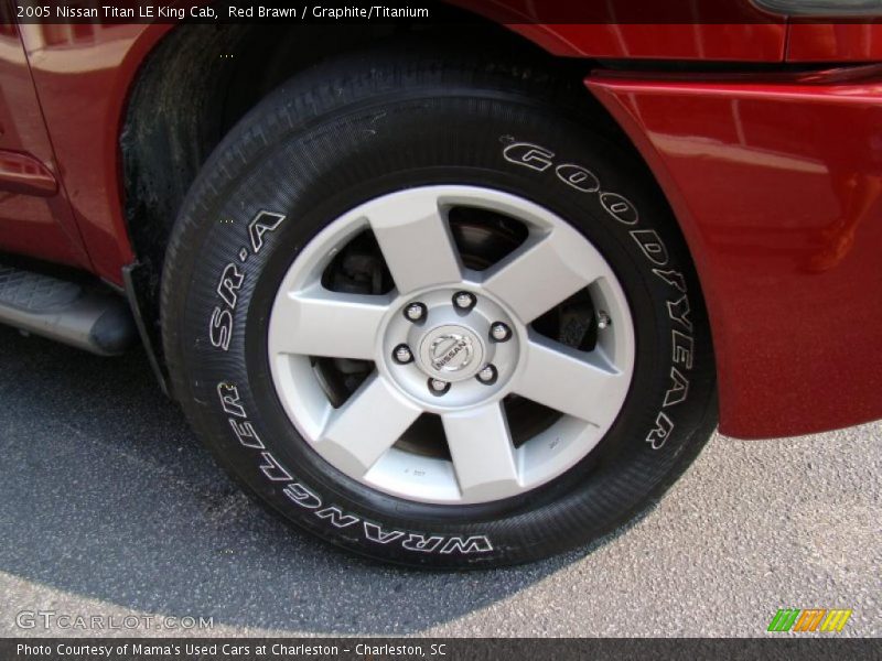 Red Brawn / Graphite/Titanium 2005 Nissan Titan LE King Cab