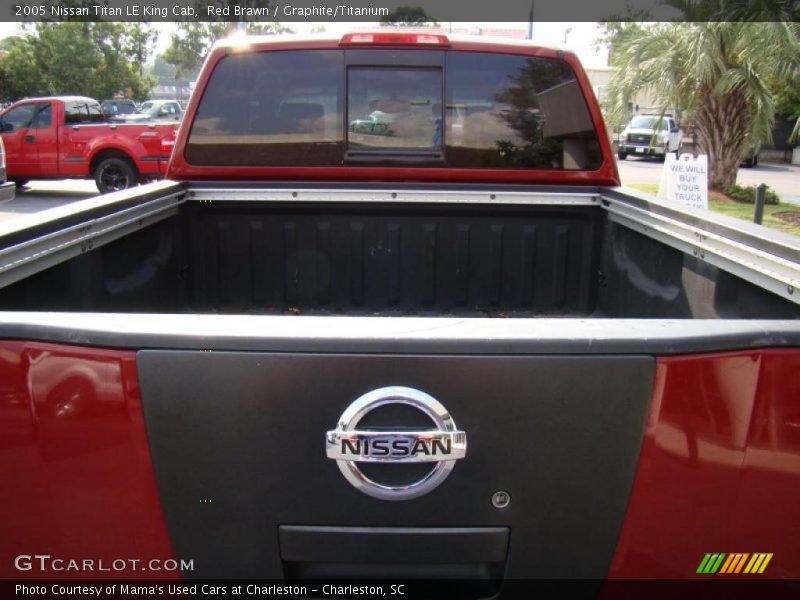Red Brawn / Graphite/Titanium 2005 Nissan Titan LE King Cab