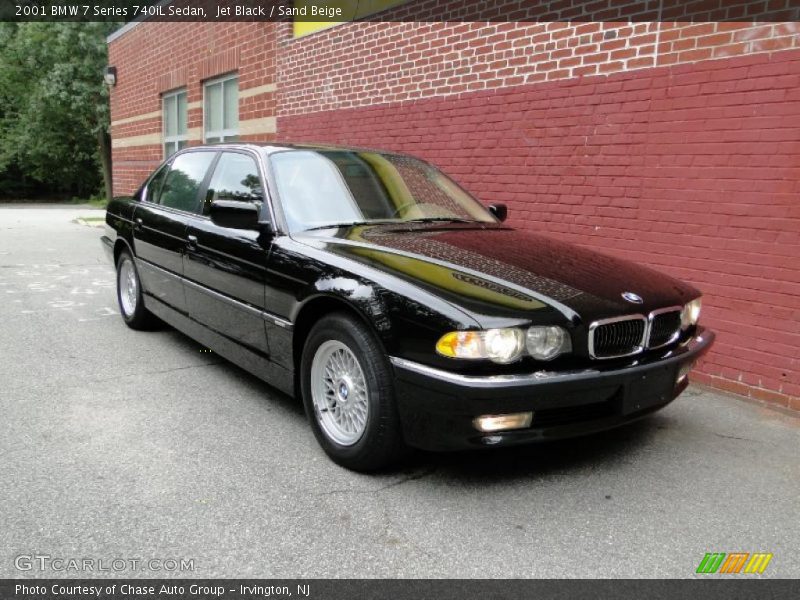 Jet Black / Sand Beige 2001 BMW 7 Series 740iL Sedan