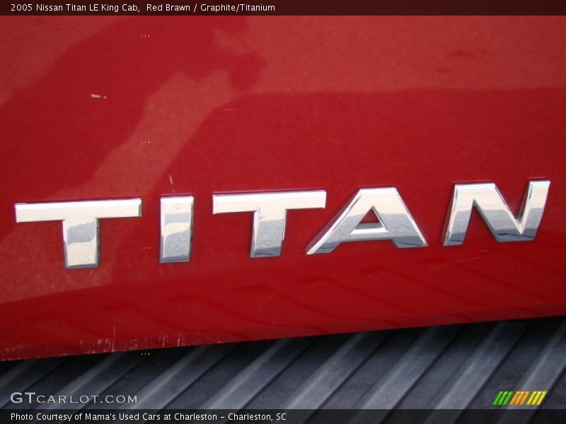 Red Brawn / Graphite/Titanium 2005 Nissan Titan LE King Cab