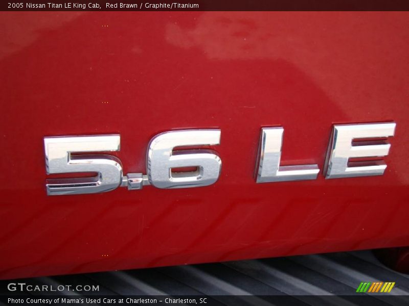 Red Brawn / Graphite/Titanium 2005 Nissan Titan LE King Cab