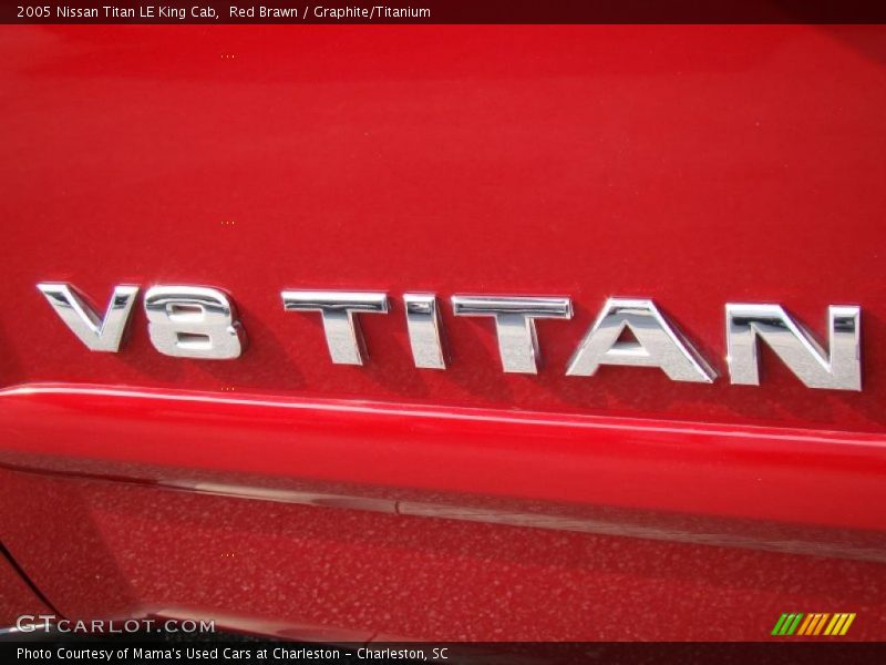 Red Brawn / Graphite/Titanium 2005 Nissan Titan LE King Cab