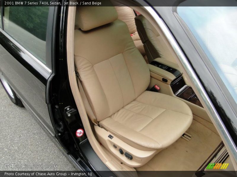 Jet Black / Sand Beige 2001 BMW 7 Series 740iL Sedan