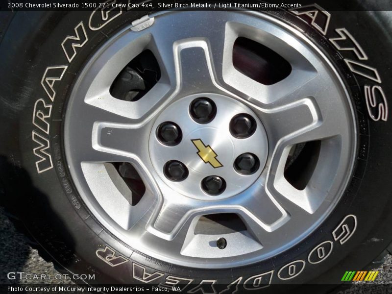 Silver Birch Metallic / Light Titanium/Ebony Accents 2008 Chevrolet Silverado 1500 Z71 Crew Cab 4x4