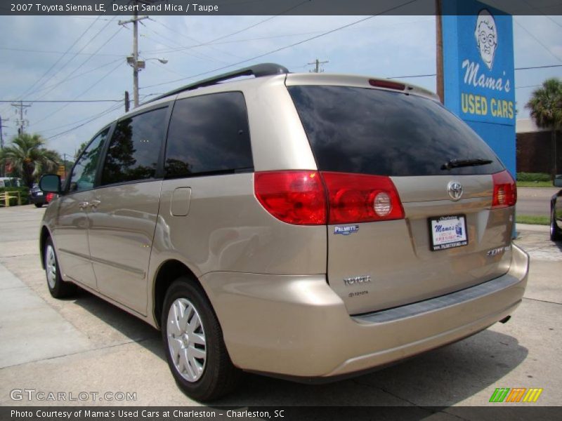 Desert Sand Mica / Taupe 2007 Toyota Sienna LE