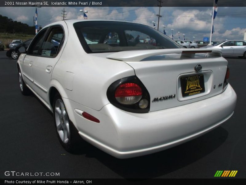 Icelandic White Pearl / Blond 2001 Nissan Maxima SE