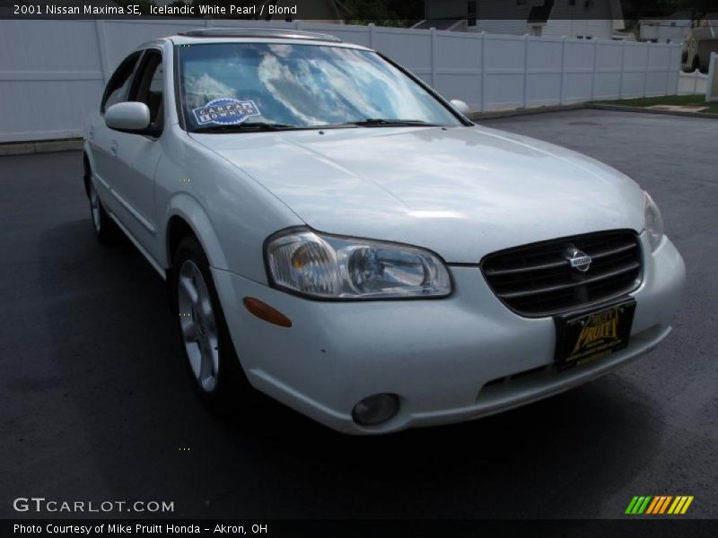 Icelandic White Pearl / Blond 2001 Nissan Maxima SE