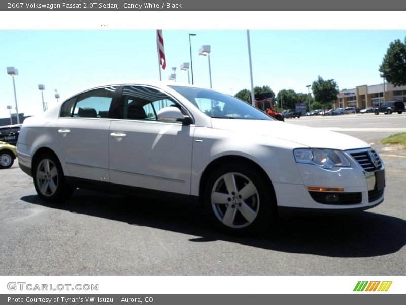 Candy White / Black 2007 Volkswagen Passat 2.0T Sedan