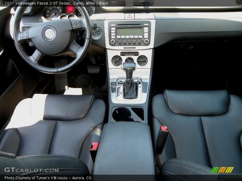 Candy White / Black 2007 Volkswagen Passat 2.0T Sedan
