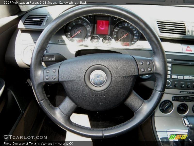 Candy White / Black 2007 Volkswagen Passat 2.0T Sedan