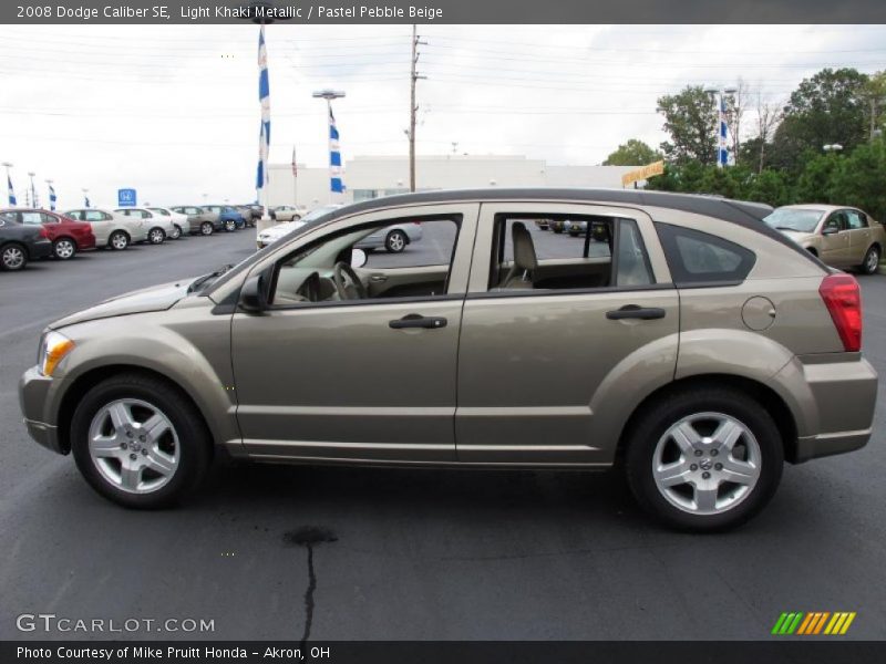 Light Khaki Metallic / Pastel Pebble Beige 2008 Dodge Caliber SE