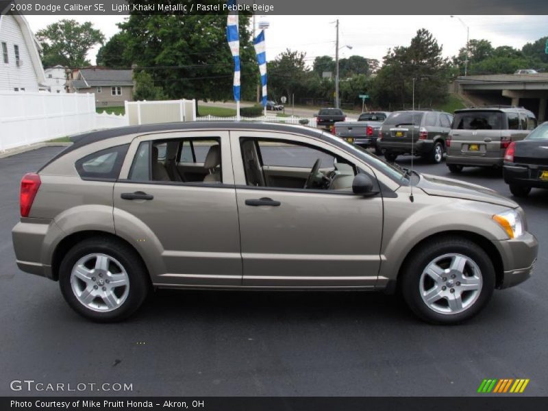Light Khaki Metallic / Pastel Pebble Beige 2008 Dodge Caliber SE