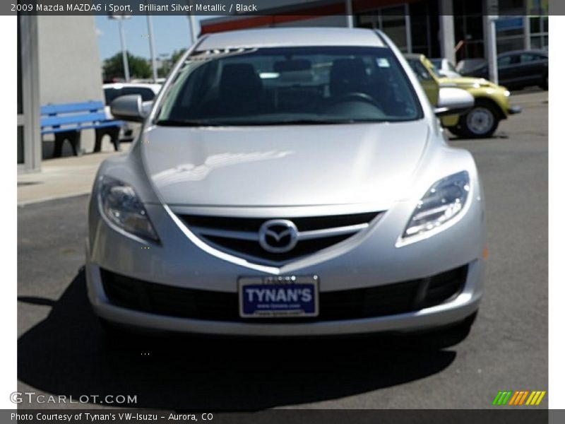 Brilliant Silver Metallic / Black 2009 Mazda MAZDA6 i Sport