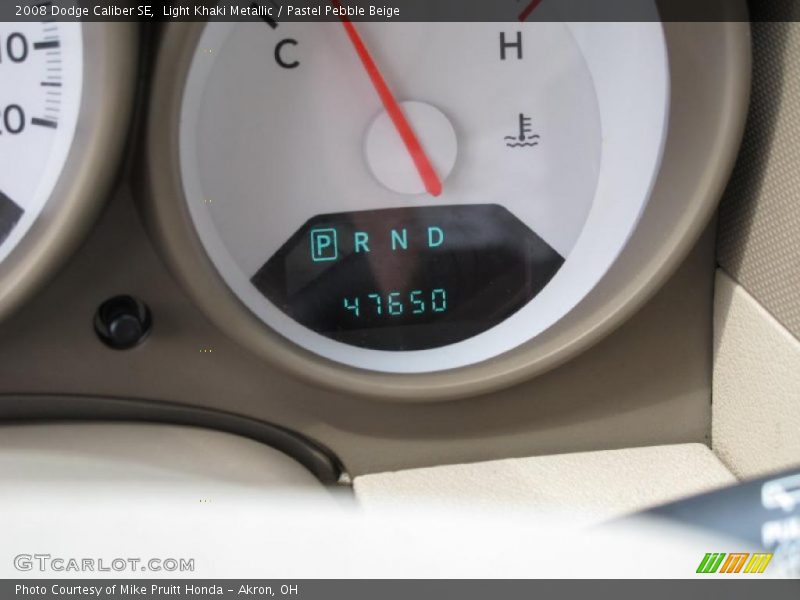 Light Khaki Metallic / Pastel Pebble Beige 2008 Dodge Caliber SE