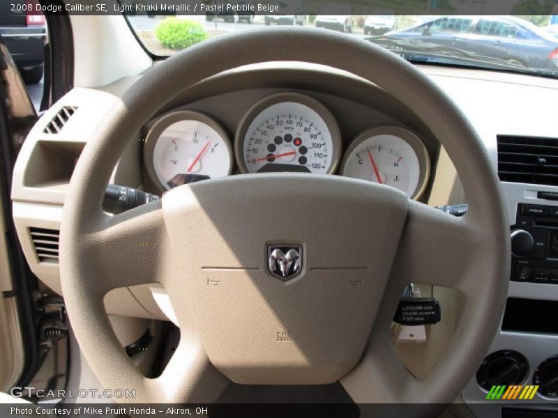 Light Khaki Metallic / Pastel Pebble Beige 2008 Dodge Caliber SE
