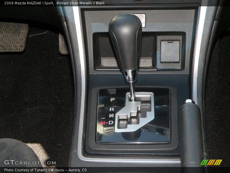 Brilliant Silver Metallic / Black 2009 Mazda MAZDA6 i Sport