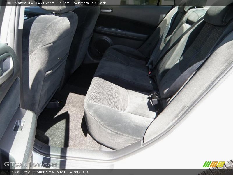 Brilliant Silver Metallic / Black 2009 Mazda MAZDA6 i Sport