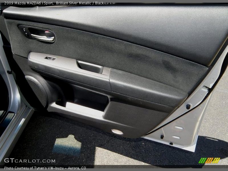 Brilliant Silver Metallic / Black 2009 Mazda MAZDA6 i Sport