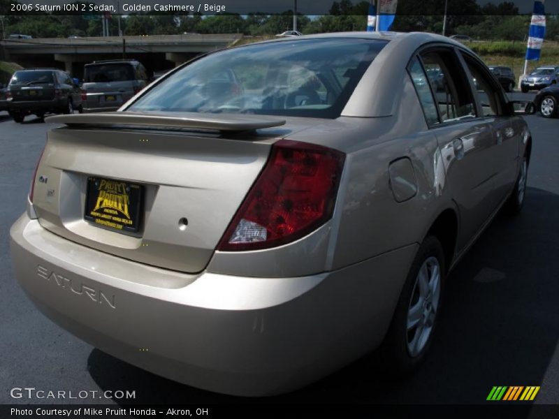 Golden Cashmere / Beige 2006 Saturn ION 2 Sedan