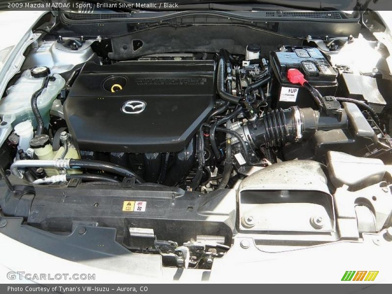 Brilliant Silver Metallic / Black 2009 Mazda MAZDA6 i Sport
