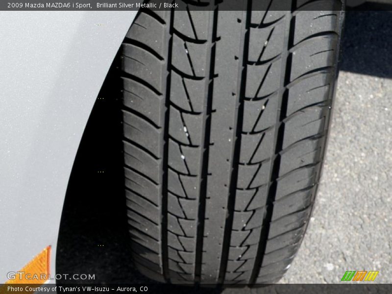 Brilliant Silver Metallic / Black 2009 Mazda MAZDA6 i Sport