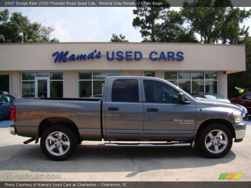 Mineral Gray Metallic / Khaki Beige 2007 Dodge Ram 1500 Thunder Road Quad Cab