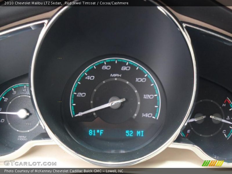 Red Jewel Tintcoat / Cocoa/Cashmere 2010 Chevrolet Malibu LTZ Sedan