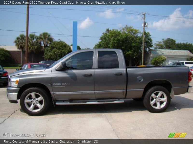 Mineral Gray Metallic / Khaki Beige 2007 Dodge Ram 1500 Thunder Road Quad Cab