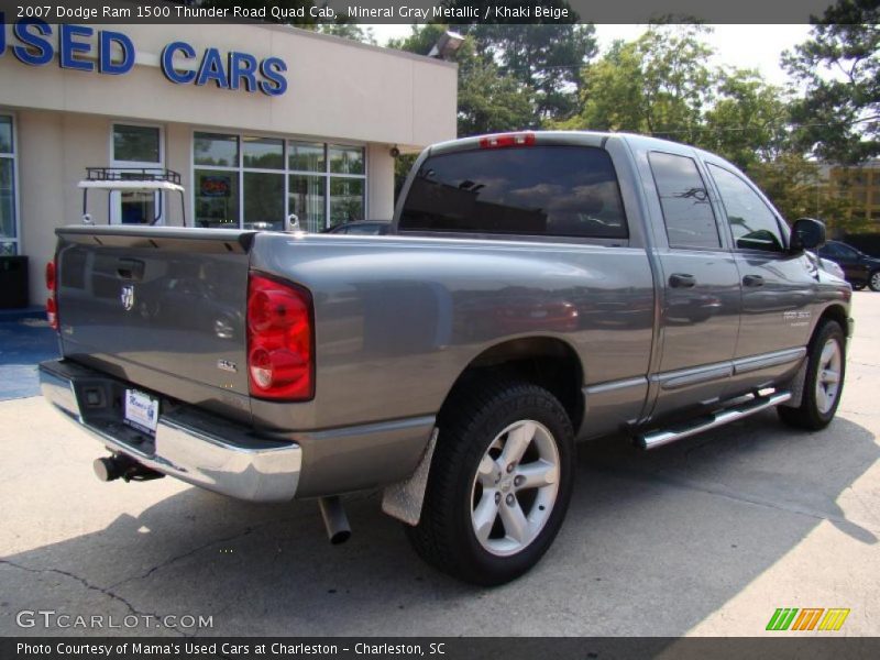Mineral Gray Metallic / Khaki Beige 2007 Dodge Ram 1500 Thunder Road Quad Cab