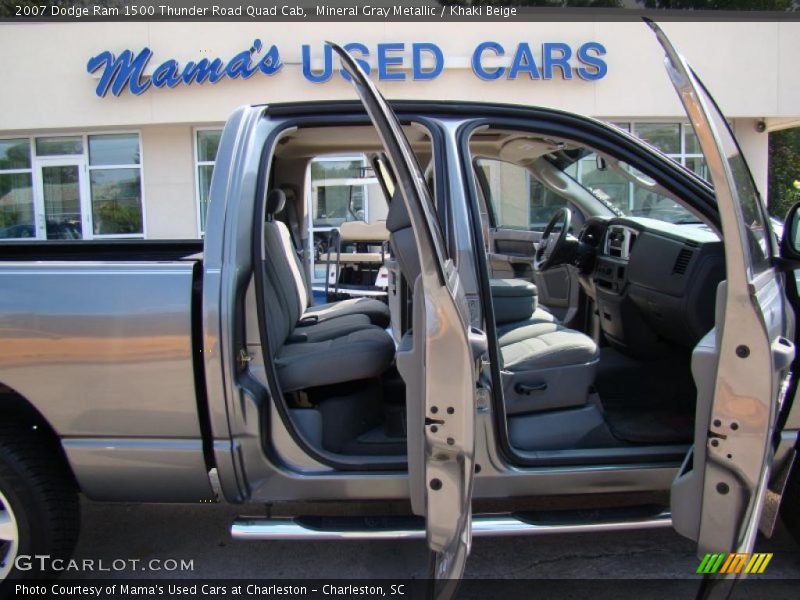 Mineral Gray Metallic / Khaki Beige 2007 Dodge Ram 1500 Thunder Road Quad Cab