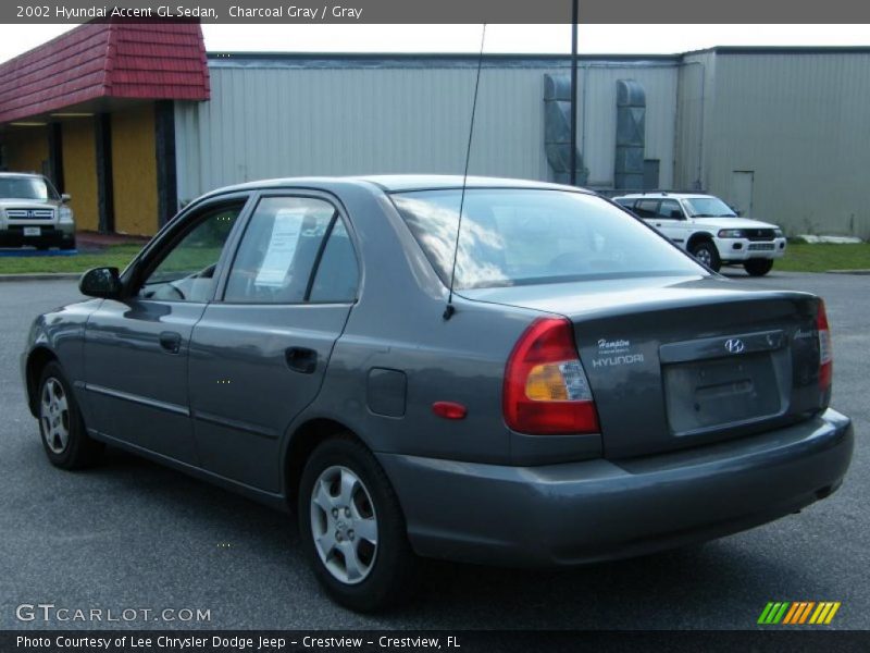 Charcoal Gray / Gray 2002 Hyundai Accent GL Sedan