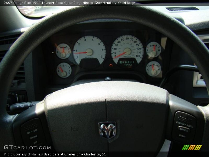 Mineral Gray Metallic / Khaki Beige 2007 Dodge Ram 1500 Thunder Road Quad Cab