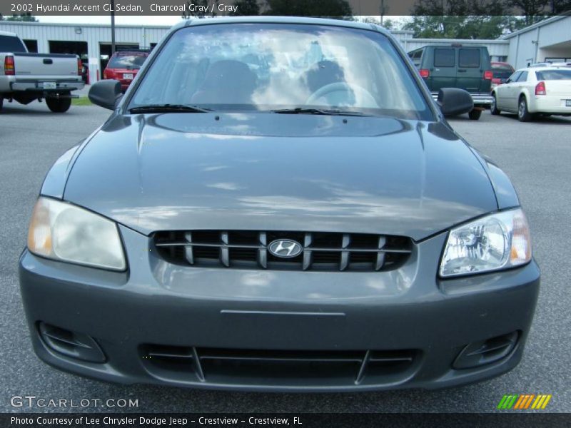 Charcoal Gray / Gray 2002 Hyundai Accent GL Sedan