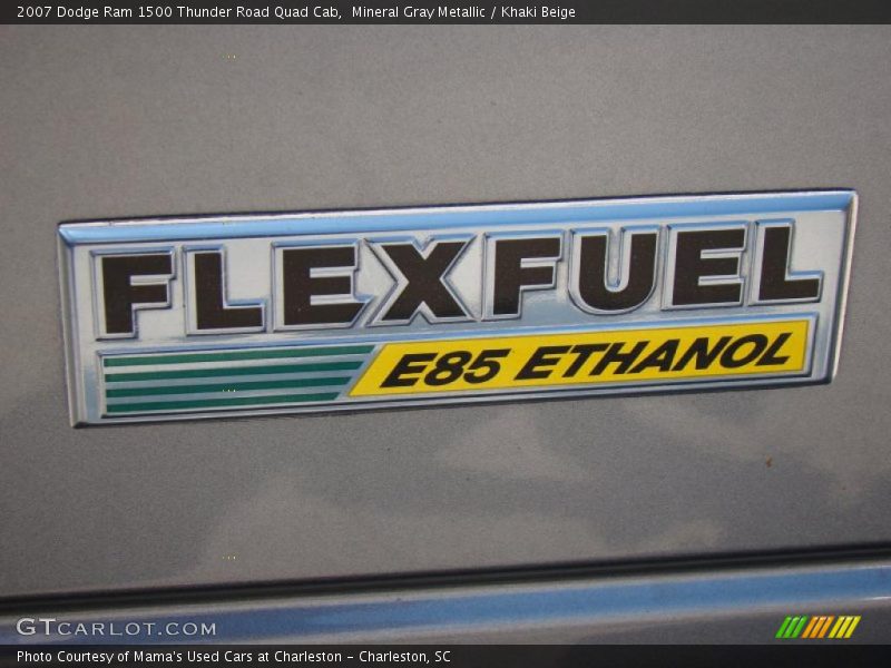 Mineral Gray Metallic / Khaki Beige 2007 Dodge Ram 1500 Thunder Road Quad Cab
