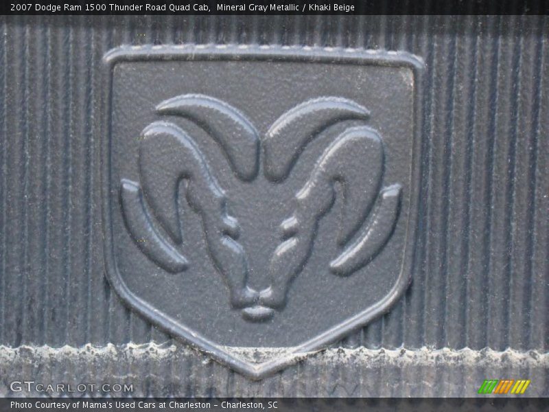 Mineral Gray Metallic / Khaki Beige 2007 Dodge Ram 1500 Thunder Road Quad Cab