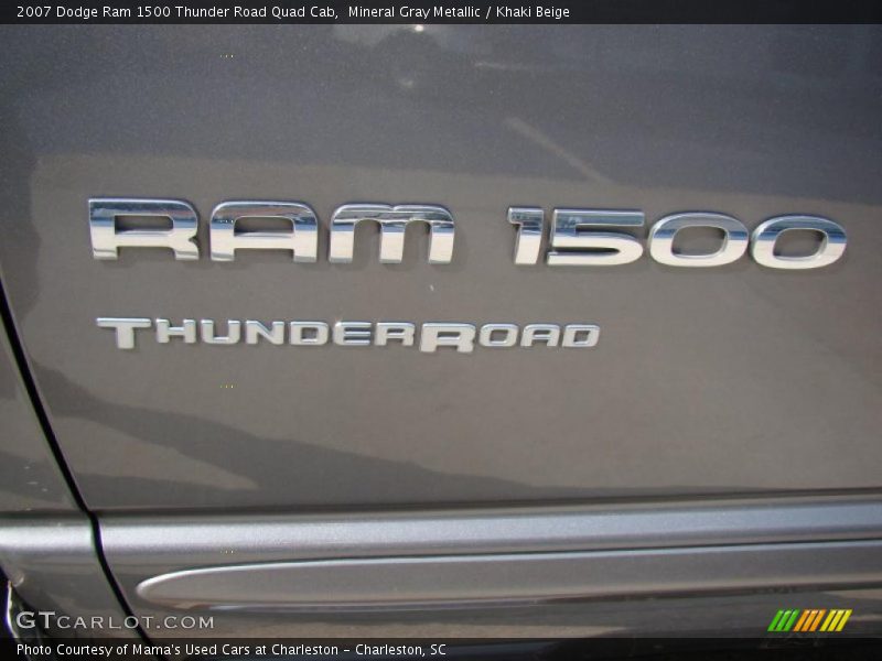 Mineral Gray Metallic / Khaki Beige 2007 Dodge Ram 1500 Thunder Road Quad Cab