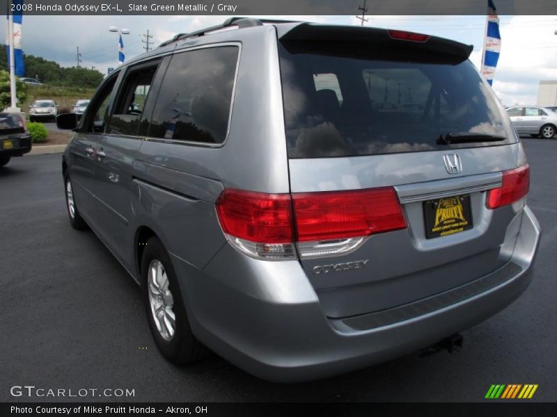 Slate Green Metallic / Gray 2008 Honda Odyssey EX-L