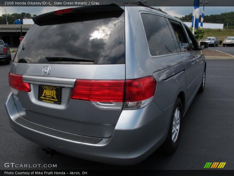 Slate Green Metallic / Gray 2008 Honda Odyssey EX-L