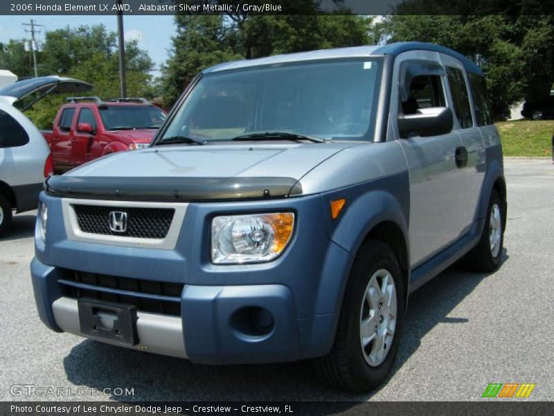 Alabaster Silver Metallic / Gray/Blue 2006 Honda Element LX AWD