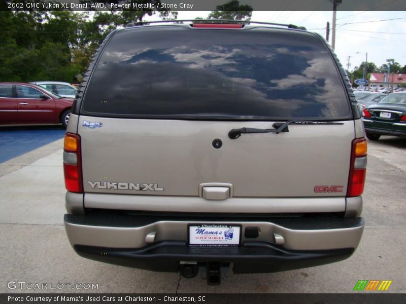 Pewter Metallic / Stone Gray 2002 GMC Yukon XL Denali AWD