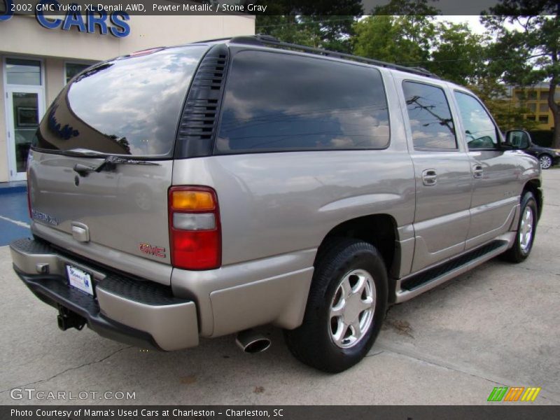 Pewter Metallic / Stone Gray 2002 GMC Yukon XL Denali AWD