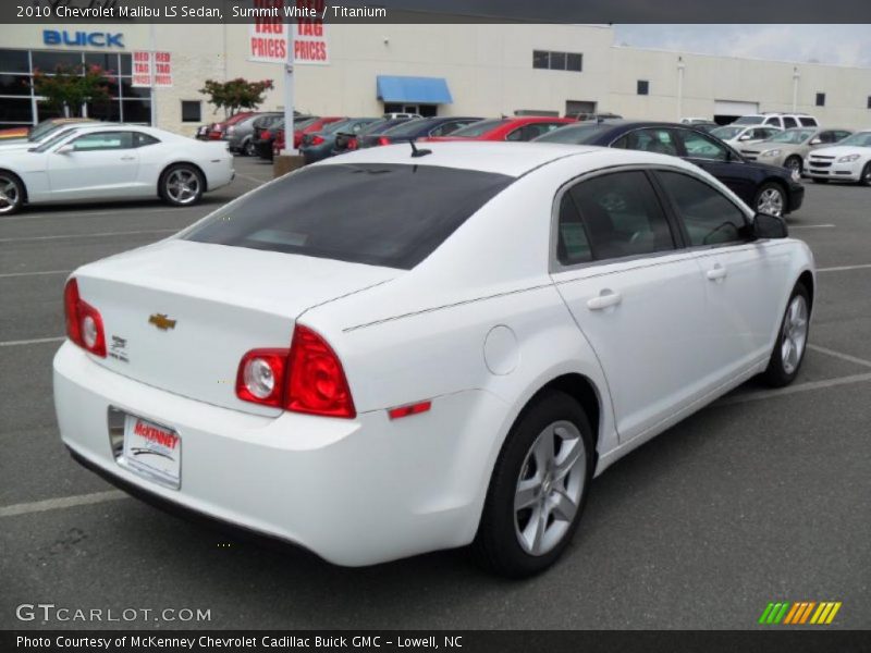 Summit White / Titanium 2010 Chevrolet Malibu LS Sedan