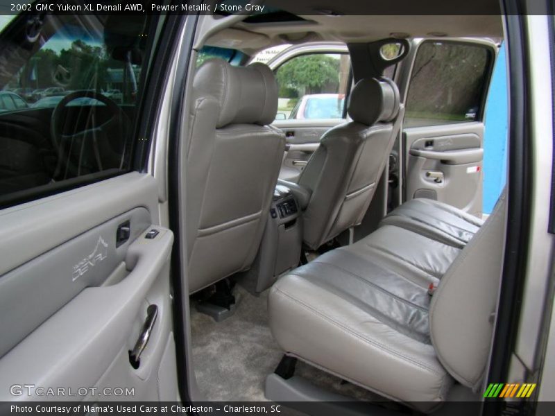 Pewter Metallic / Stone Gray 2002 GMC Yukon XL Denali AWD